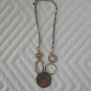Chico's Gold and Brown Pendant Necklace
